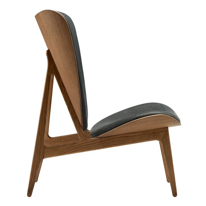 Elephant Lounge Sessel von Norr11 in Eiche gebeizt / Leder anthrazit