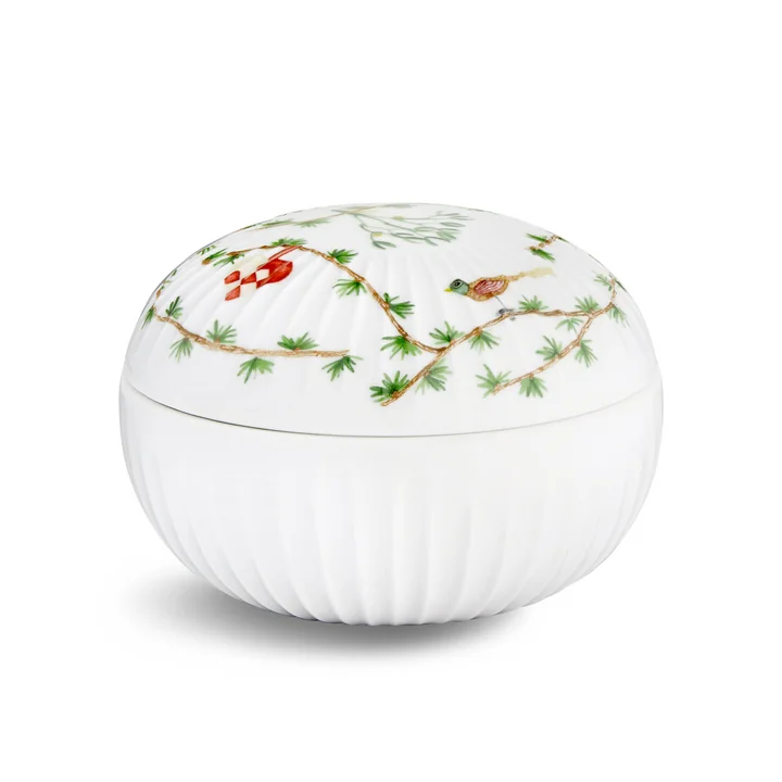 Hammershøi Bonbonniere Weihnachten von Kähler Design in weiss mit Dekoration