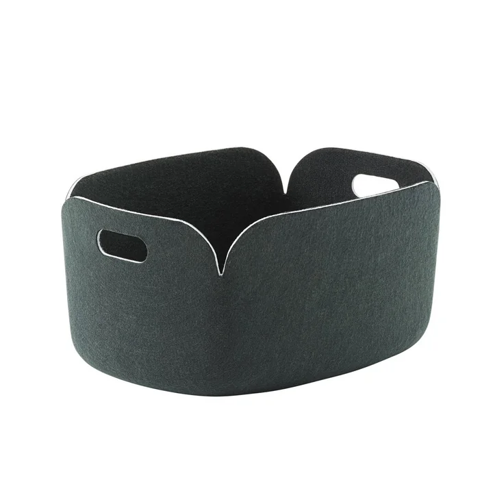 Restore Aufbewahrungskorb von Muuto in dunkelgrün