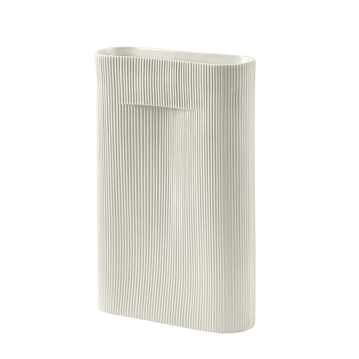 Ridge Vase H 48,5 cm von Muuto in off-white