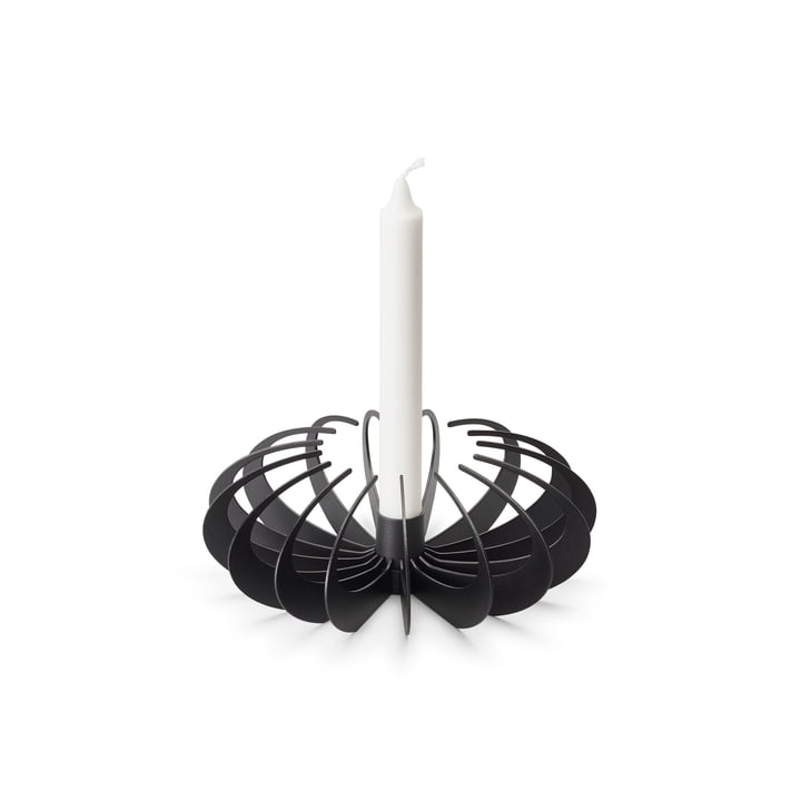 Shadow Kerzenhalter von Design House Stockholm in schwarz