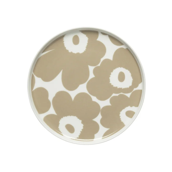 Oiva Unikko Teller Ø 20 cm, weiss / beige von Marimekko 