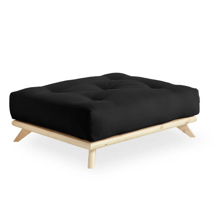 Senza Ottoman von Karup Design in Kiefer natur / dunkelgrau