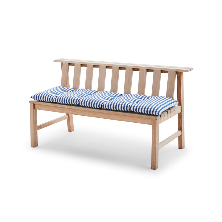 Barriere Sitzauflage 125 x 43 cm, seeblau auf der Plank Bank von Skagerak 