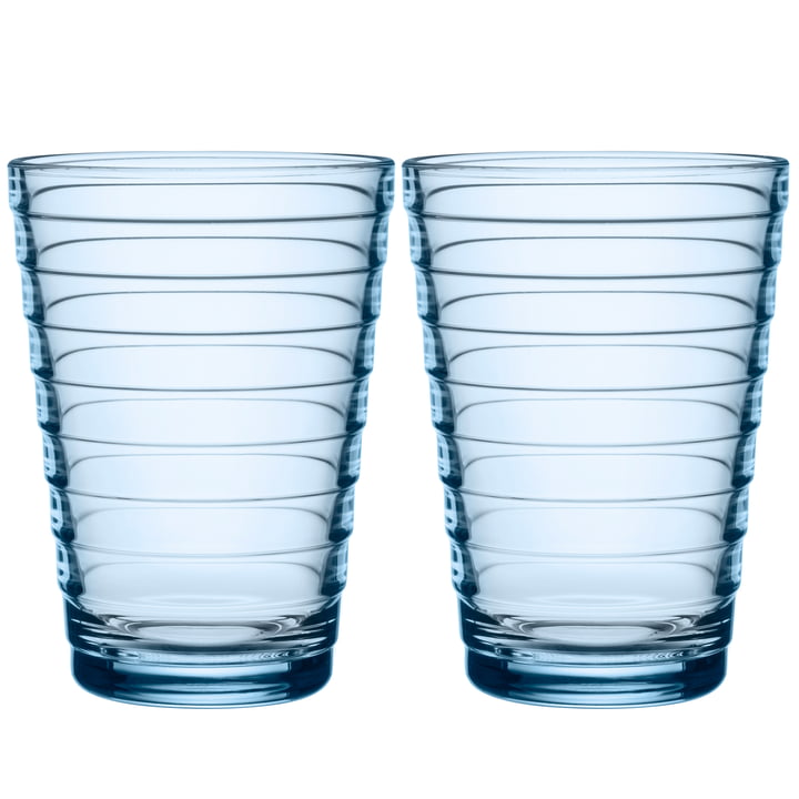 Aino Aalto Longdrinkglas 33 cl von Iittala in aqua (2er-Set)