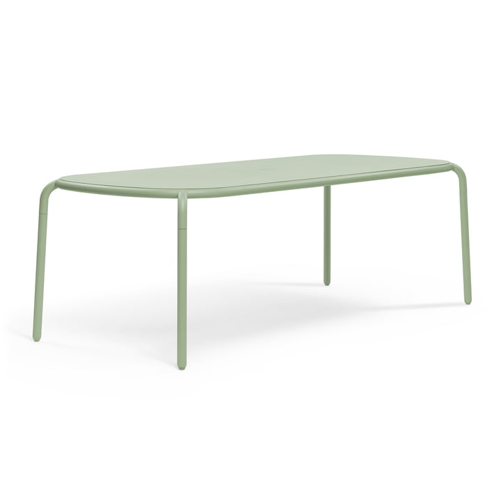 Toní Tablo Tisch von Fatboy in der Farbe mist green