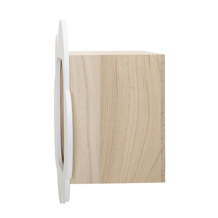 Kinderregal Wolke von Bloomingville in natur / weiss seitlich