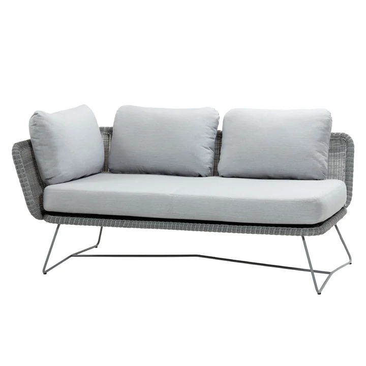 Horizon Modulsofa 2-Sitzer rechts, hellgrau von Cane-line
