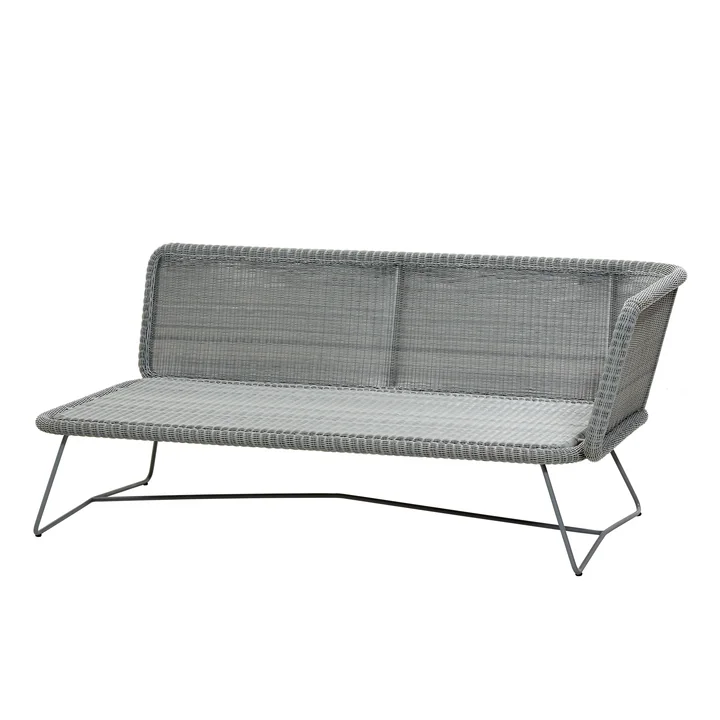 Horizon Modulsofa 2-Sitzer links, hellgrau von Cane-line 