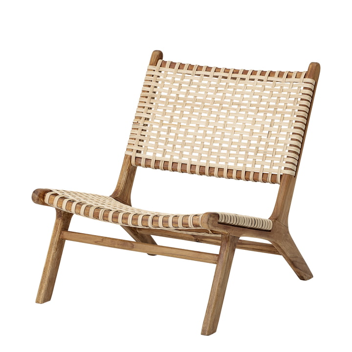 Keila Lounge Chair von Bloomingville in Teakholz / Rattan