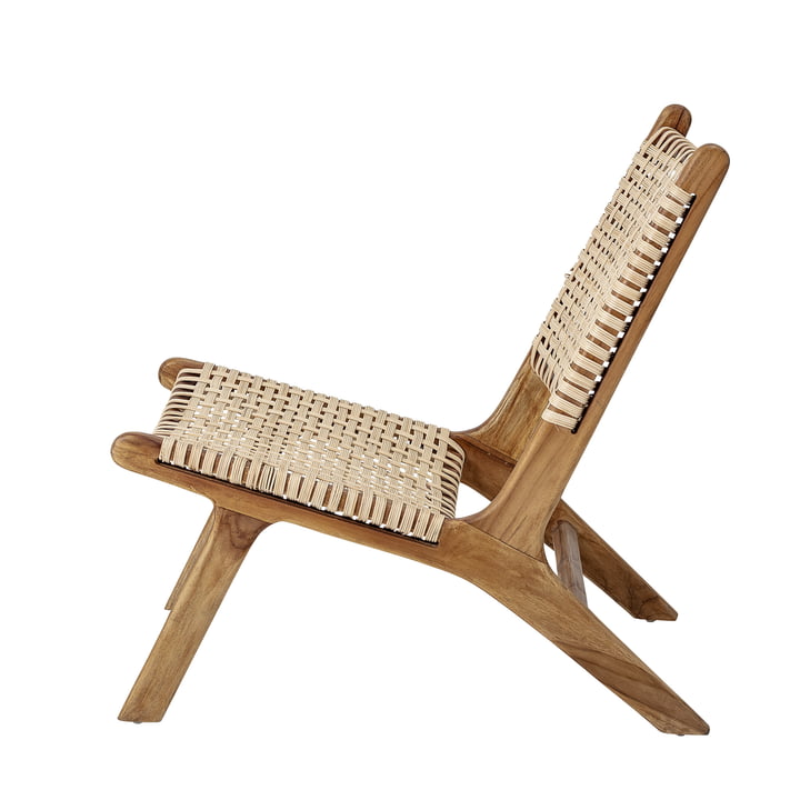 Keila Lounge Chair von Bloomingville in Teakholz / Rattan