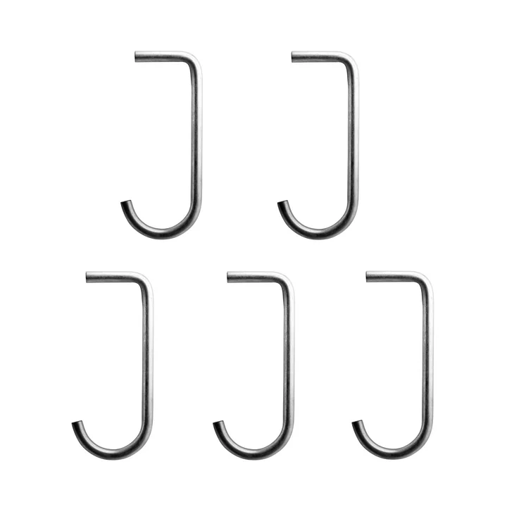 Haken für Metallboden von String in Edelstahl (5er-Set)