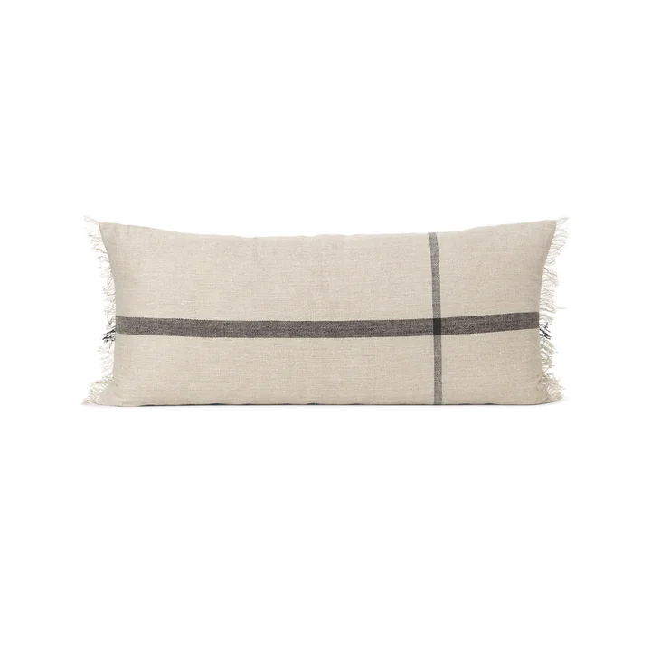 Calm Kissen 38 x 88 cm von Ferm Living in camel / schwarz