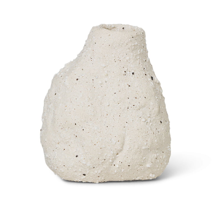 Vulca Vase von ferm Living in off-white stone