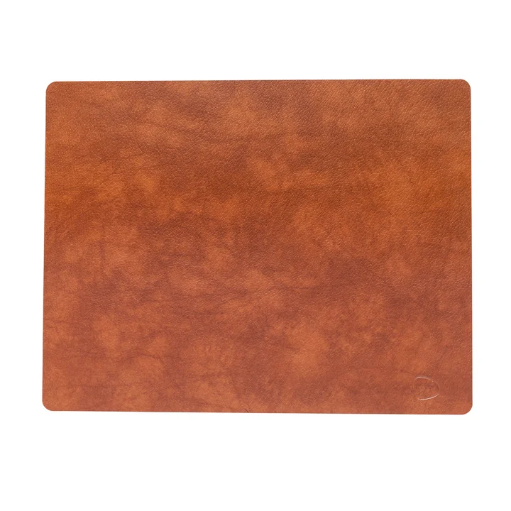 Tischset Square L 35 x 45 cm, Bull cognac von Lind DNA