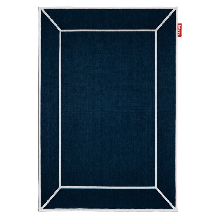 Carpretty Grand Frame Outdoor-Teppich 200 x 290 cm von Fatboy in blau