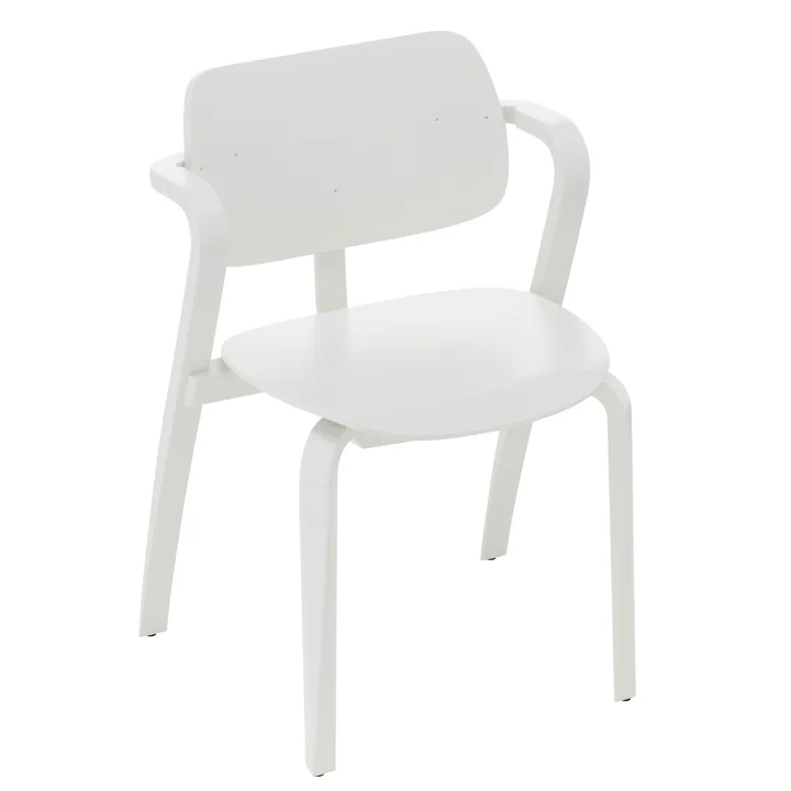 Aslak Chair, weiss lackiert von Artek