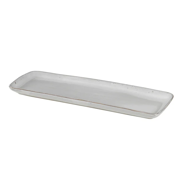 Nordic Servierplatte, 35 x 12,5 cm, sand von Broste Copenhagen 