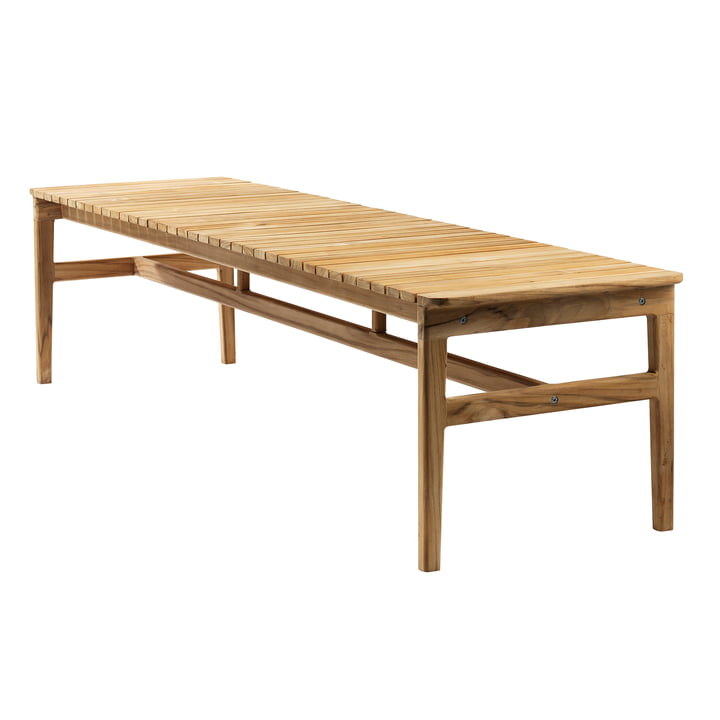 M10 Gartenbank 50 x 185,5 cm von FDB Møbler in Teak