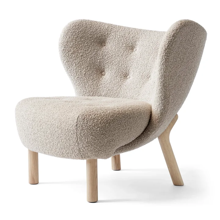 Little Petra VB1 Lounge Chair von &Tradition in Eiche weiss geölt / Karakorum 003