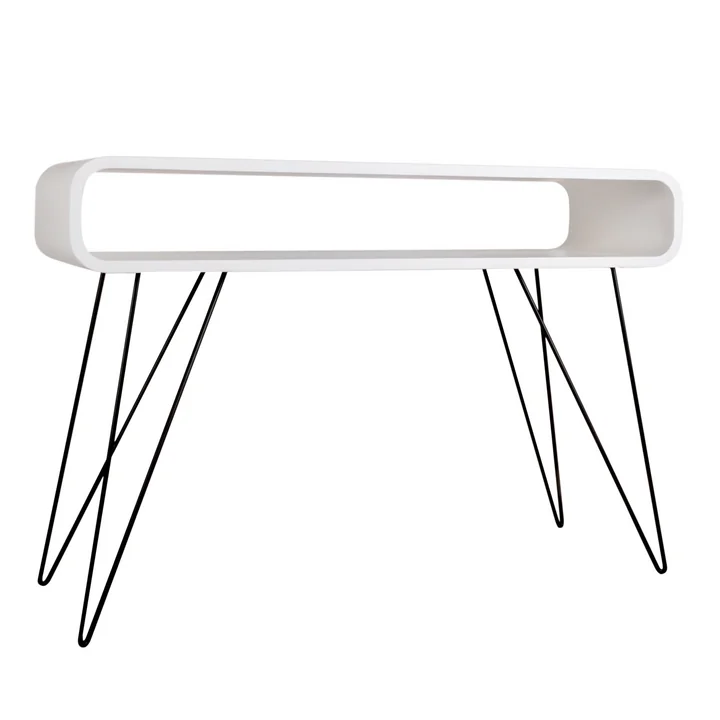 Metro Sofa Table, weiss / schwarz von XLBoom
