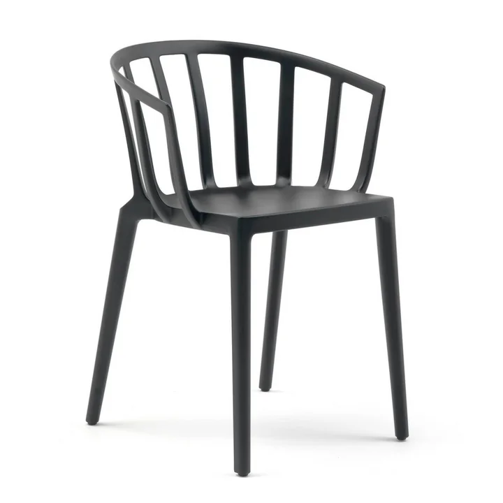 Venice Stuhl, schwarz matt von Kartell