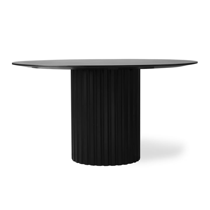 Pillar Esstisch rund, Ø 140 cm, schwarz von HKliving 