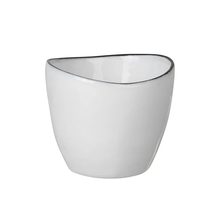  Salt Eierbecher, weiss / schwarz von Broste Copenhagen 