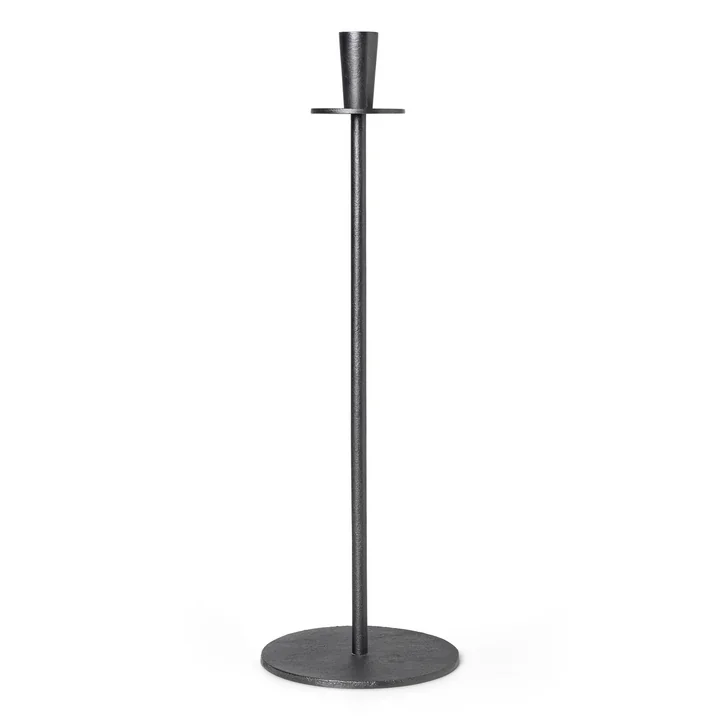 Hoy Casted Kerzenhalter H 55 cm, schwarz von Ferm Living