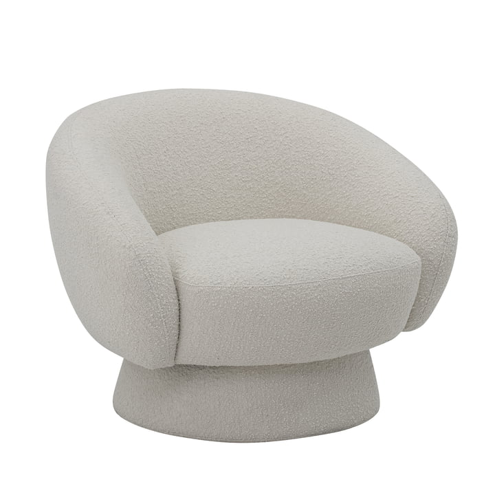 Ted Lounge Chair, weiss von Bloomingville