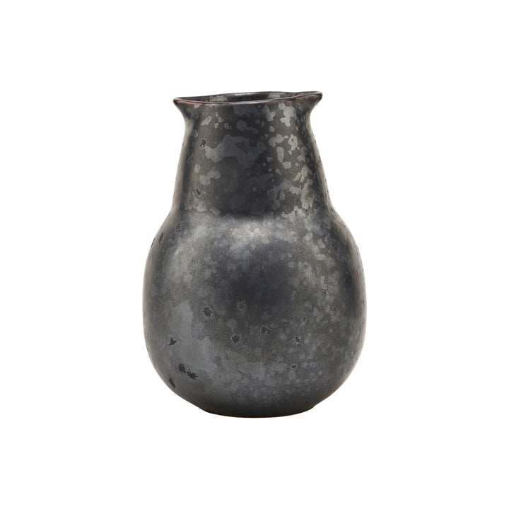 Flasche Pion, H 12 cm, schwarz / braun von House Doctor