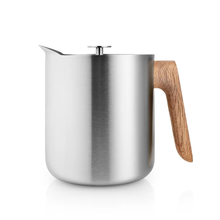 Der Nordic Kitchen Teebereiter 1 l, Edelstahl / Eiche von Eva Solo