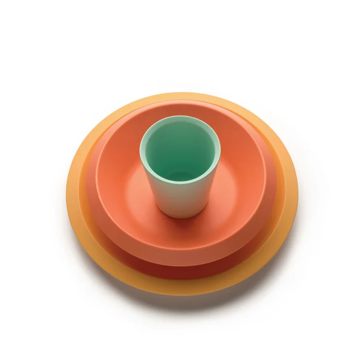 Das Giro Kids Kindergeschirr S1, gelb / orange / grün (3-tlg.) von Alessi