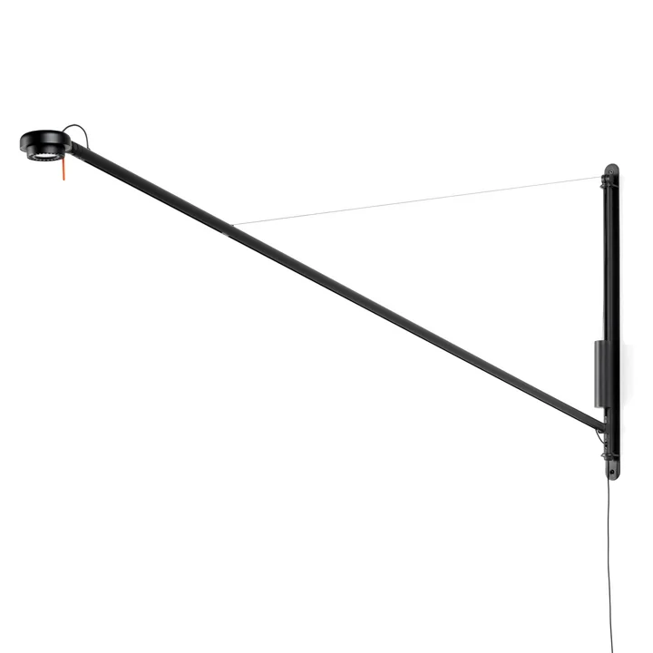 Die Fifty-Fifty Wandleuchte, soft black von HAY