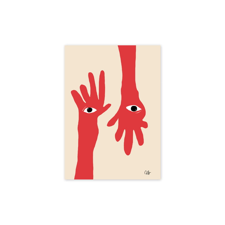 Das Hamsa Hands Poster, 30 x 40 cm von Paper Collective