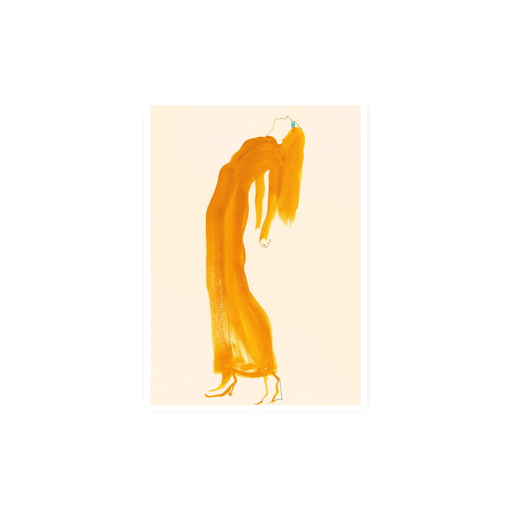 The Saffron Dress Poster, 30 x 40 cm von Paper Collective
