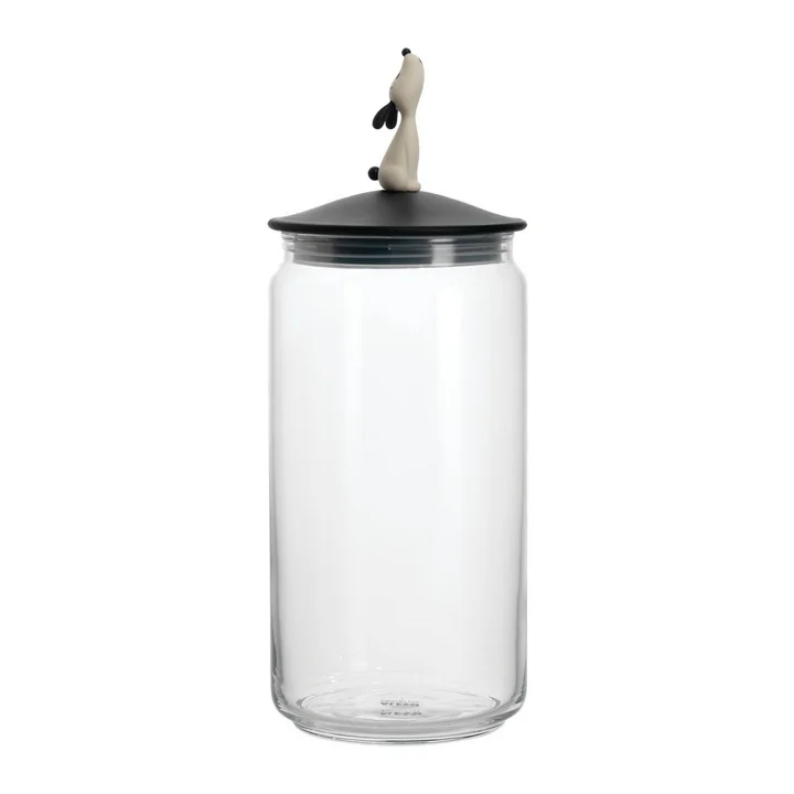 Der Lulà Behälter für Hundefutter, schwarz von Alessi