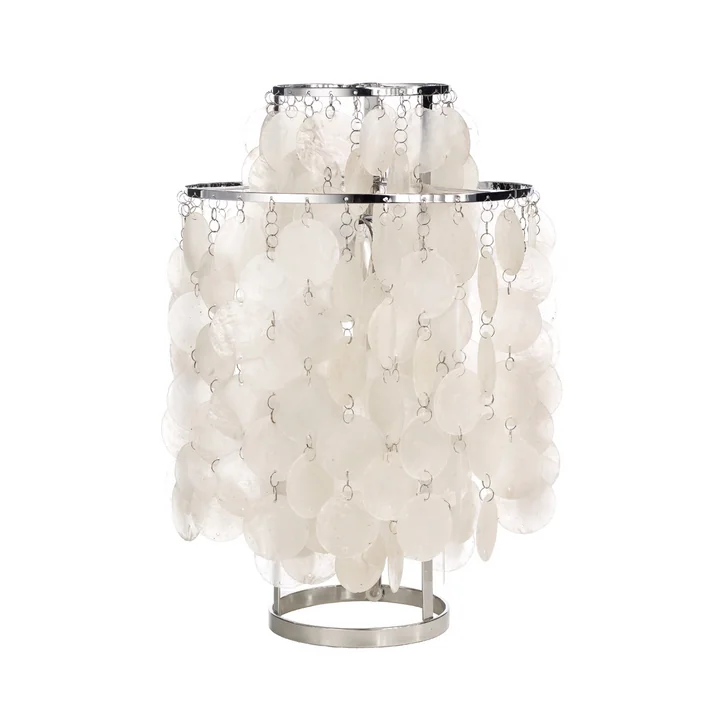 Fun 2TM Tischleuchte Ø 27 cm von Verpan in weiss / Silber