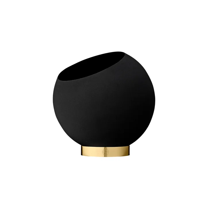 Der Globe Blumentopf, schwarz von AYTM