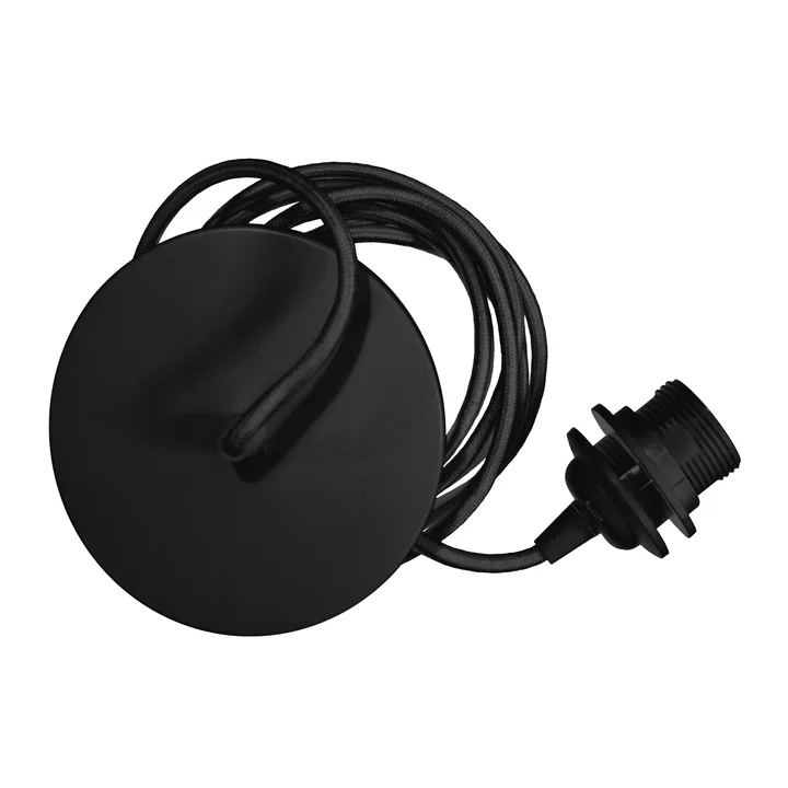Umage - Rosette Lampenfassung-Set, schwarz