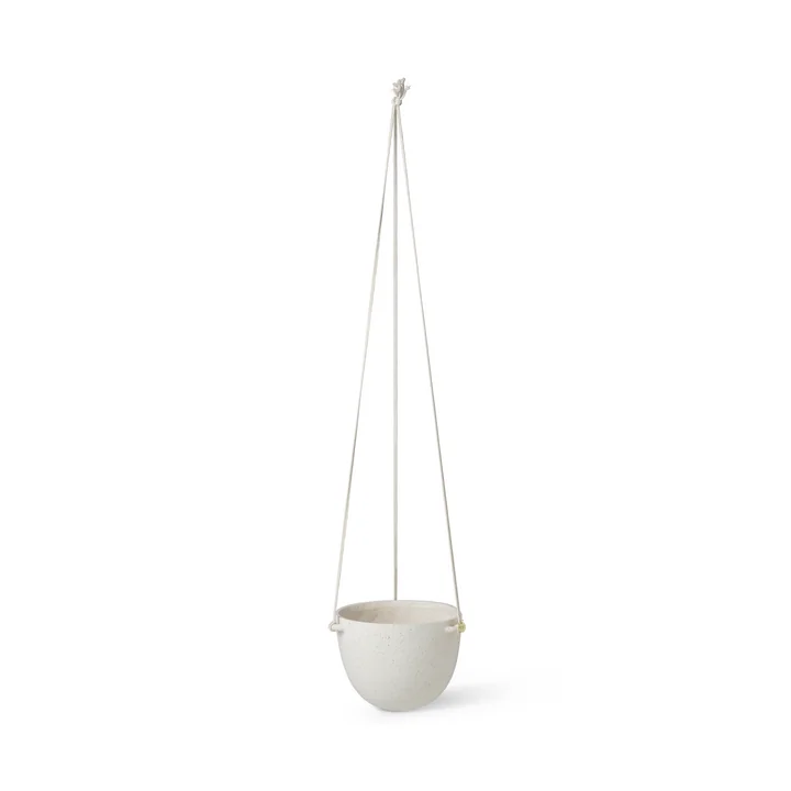 Ferm Living - Speckle Hänge-Blumentopf, Ø 20,5 cm, off-white