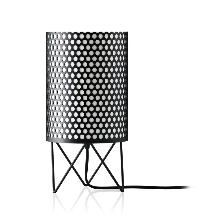 Pedrera ABC Tischleuchte von Gubi in matt Schwarz