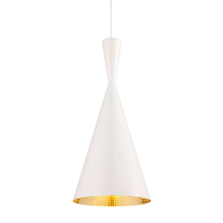 Beat Light Tall Pendelleuchte von Tom Dixon in Weiss