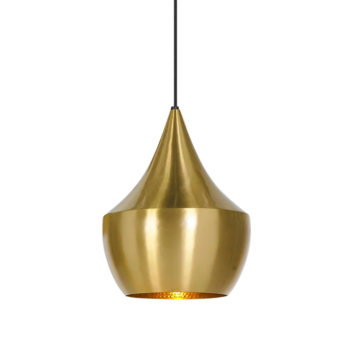 Beat Light Fat Pendelleuchte von Tom Dixon aus Messing