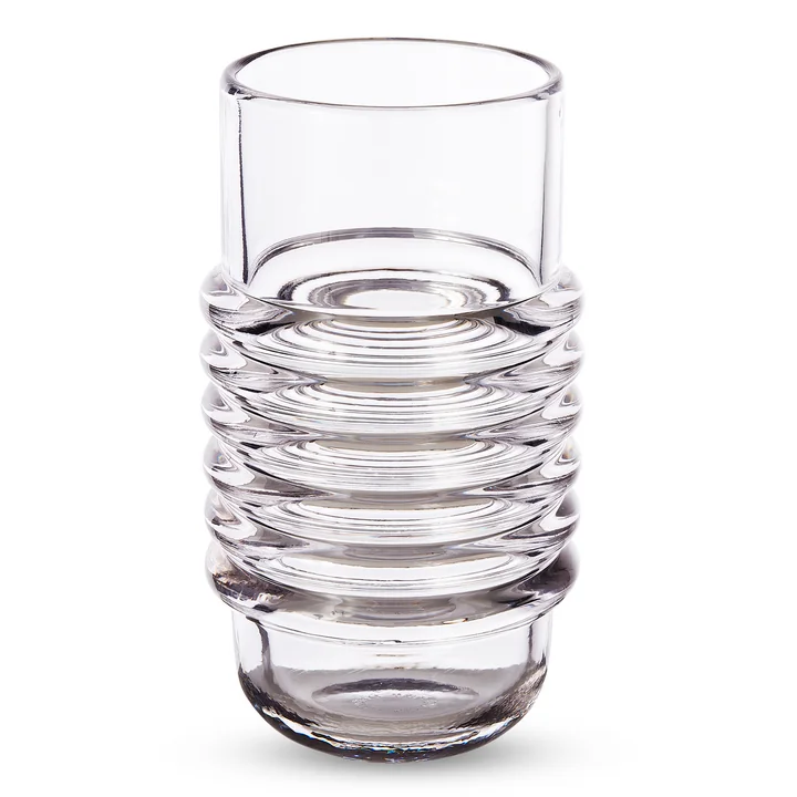 Press Vase large, transparent von Tom Dixon