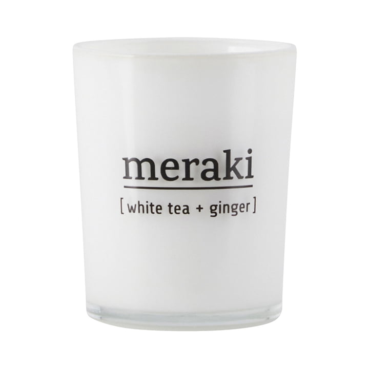 Die Duftkerze White Tea & Ginger von Meraki, Ø 5,5 cm