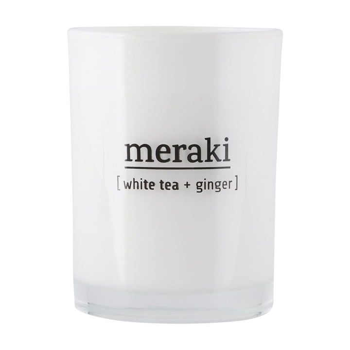 Die Duftkerze White Tea & Ginger von Meraki, Ø 8 cm