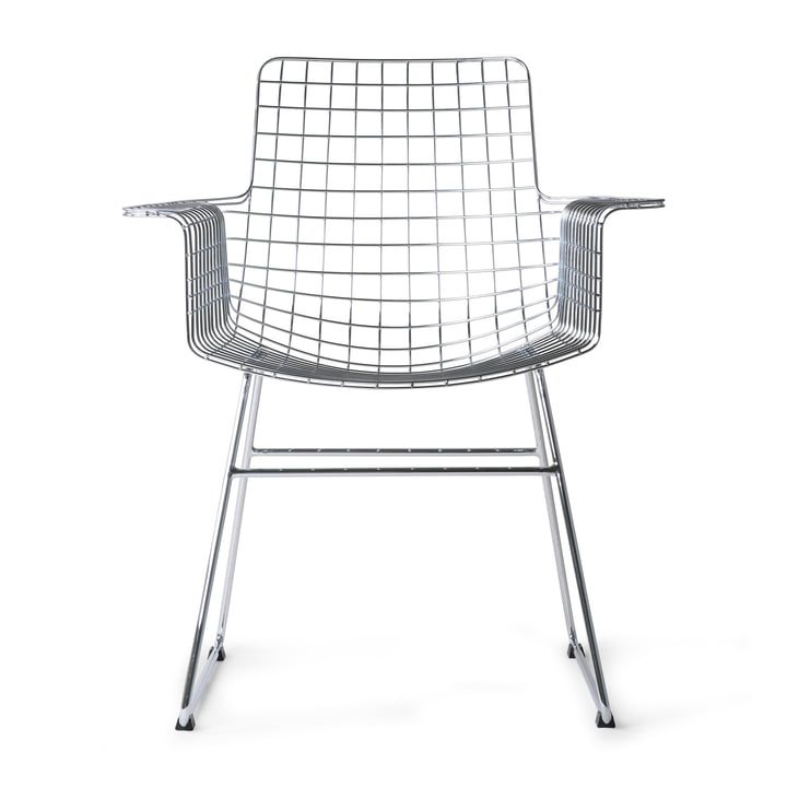 Der Wire Chair von HKliving jetzt mit Armlehnen