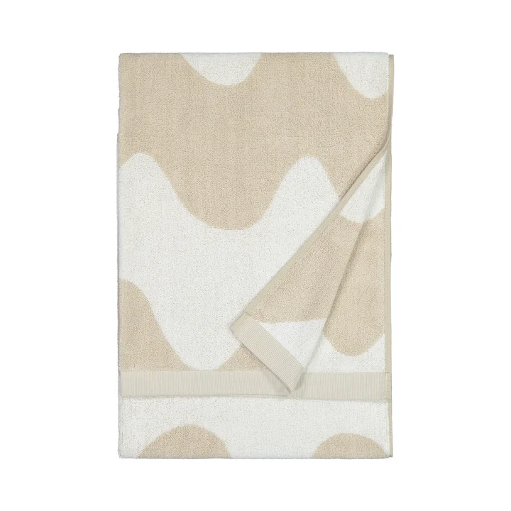 Das Lokki Badetuch von Marimekko in beige / weiss