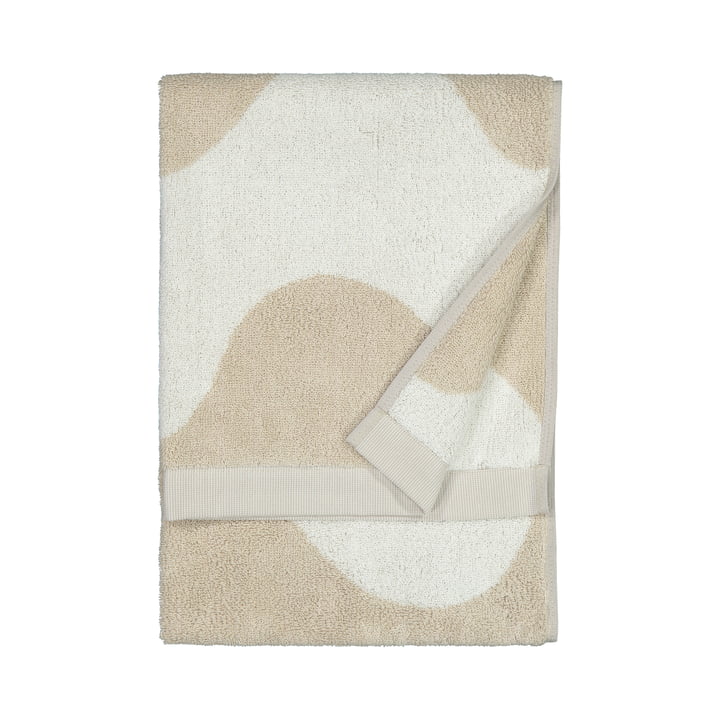 Das Lokki Handtuch von Marimekko in beige / weiss